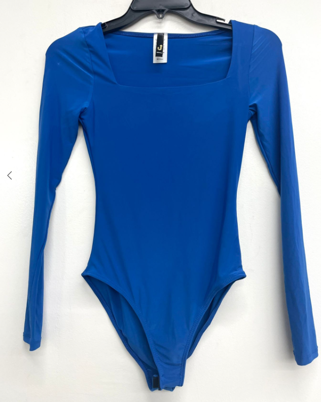 Rue21 Royal Blue High Neck Contour Bodysuit